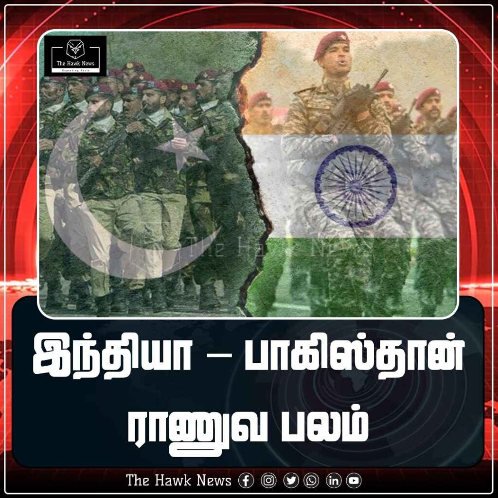 இந்தியா – பாகிஸ்தான் ராணுவ பலம்